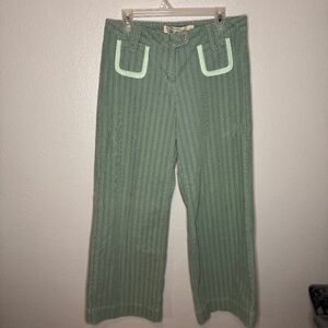 Sitwell Womens Light Green Vintage Corduroy Pants Size 10